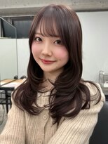 リンドトウキョウ(LINDO TOKYO)&nbsp;大阪/心斎橋/ココアブラウン/レイヤーカット/透明感/暗髪カラー