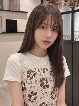 ユーフォリア 青山(Euphoria) 大人可愛い大人美人くすみカラーアッシュグレーベージュ