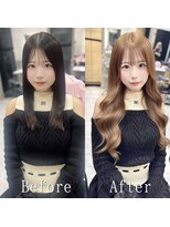 エクステ専門店あるじゃんすー 広島店 ミルクティーベージュ#シールエクステ#ヨシンモリ#韓国#広島