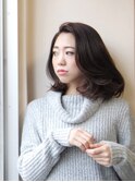 ハンサムミディ×フレンチシック×暗髪×大人ボブ