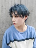 [Ravo]ブルー系ダブルカラーのショートボブスタイル