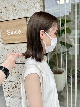 シンス(Since) ナチュラルな外ハネと透明感オリーブ 中村隆一