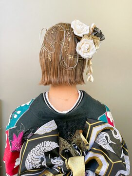 ヘアー アイス カンナ(HAIR ICI Canna) 水引ボブアレンジ