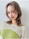 20代・30代【大人可愛い前髪なしミディアムレイヤー】