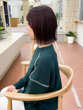 パークレーン アイス イヴェン(park lane ICI yeven) 赤髪 ブリーチなしカラー レッドブラウン 暖色系カラー 栄