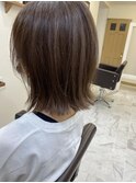 白髪ぼかし外ハネボブ
