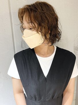 コフィー バイ メルト 吉祥寺(cofy by melt) 【三ツ井純】レイヤーボブ レイヤーパーマ ベージュカラー