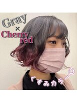 ラシュープリーム(La SUPREME)&nbsp;GRAY×cherry red