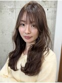 簡単スタイリング×ぱっつん前髪　ロングレイヤーカット表参道