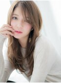 関内/髪質改善/ミルクティーベージュで流れるレイヤーロング♪b