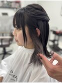 韓国風レイヤーカット顔まわりくびれオルチャン梅田