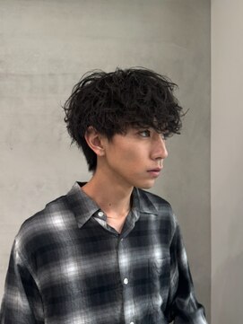 フィフス 渋谷(fifth) 再現性高い波巻きスパイラルパーマ×刈り上げマッシュ
