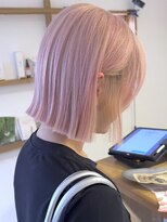 ブレイズヘアー(BLAZEhair)&nbsp;【ほんのりカラー】ホワイトミルクティピンク×ブリーチ３回
