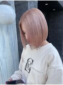 ハイトーンカラー×ナチュラルボブ/小倉
