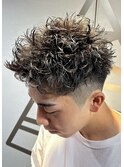 スパイキーショート/スパイキーピンパーマ/アップバング
