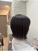 ボブボブスタイル外はねボブ切りっぱなし20代30代40代