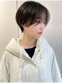 黒髪カタログ /クラゲヘアー/オリーブグレー /小顔に見せるヘア