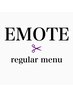【regular menu】ダメージ補修EMOTEケアカラー+Rトリートメント +￥7500