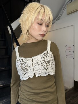 【BOW HAIR】ハイトーン×レイヤーボブ