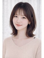 ウルヘアー 緑地公園(ulu hair)&nbsp;ミディアムボブ、外はねワンカール30代/40代/50代/60代