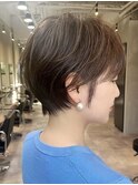 30代40代50代/小顔カット/ショート/オリーブグレージュ/豊中