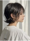 ボブパーマ 抜け感ショート ニュアンスパーマ パーマボブ