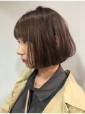 clan<小顔ボブ×美髪アッシュベージュ>