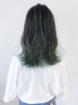 リアン(Lien) バレイヤージュ×モスグリーン／熊田佳奈子