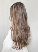 ハイライトロング_ウェーブパーマフォギーベージュ_ba293682