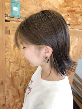 アド ヘア プレイス(adon hair place) イヤリングカラー☆外ハネボブ