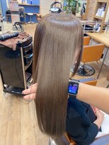 カラン(caran)&nbsp;艶髪/グレージュカラー/グレーベージュ/フレンチガーリー