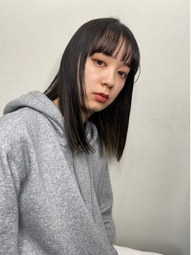 オンザ(ONTHE) ストリートインナーカラーミディアムボブ【林京平】