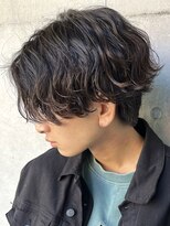 波巻きスパイラルパーマツイストスパイラルツーブロック