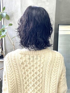 テトヘアー(teto hair) レイヤーボブ　ミディアムパーマ　くるくるパーマ　スパイラル