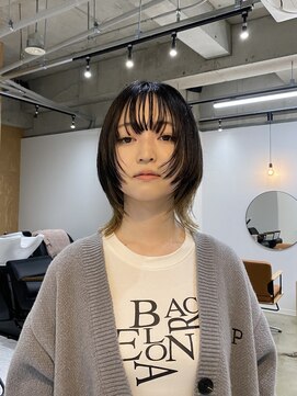 ウッド(uood) 【uood】ショートウルフとインナーカラー