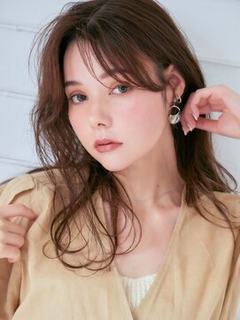 リトル 下長(little) 大人前髪 × ラフウェーブ