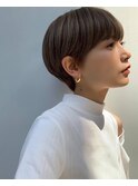30代40代50代耳かけショート前髪なしハンサムショートカット