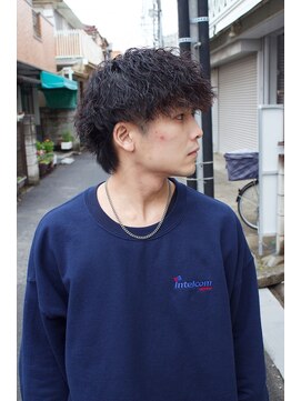 スウェル 船橋店(Swell) ウルフ/アッシュブラック/カルマパーマ/ベリーショート/船橋