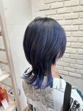 ビランチェ 池袋(bilancia) ウルフレイヤー/グラデーションカラー/インディゴブルー