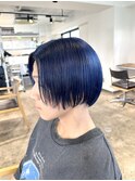 メンズハイトーンカラーネイビーカラーグレーに色落ちカラー