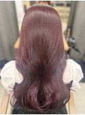 カシスピンクカラー×レイヤーカット◎矢口