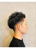 20代30代メンズツイストパーマ束感トラッドオシャレ感ショート