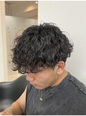 波巻きスパイラルパーマツイストスパイラルパーマ新潟万代メンズ