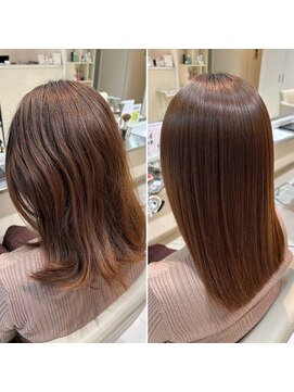 ヘアメイク ルエル(Hair Make Ruelle) 縮毛矯正Before After