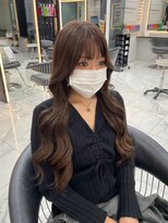 ラピス 渋谷本店(Lapis) オリーブブラウン/シールエクステ/