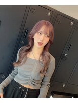 テット 福島店(tet) ラベンダーグレージュ レイヤーカット
