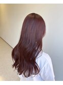ブリーチなし◎ボルドーカラー