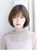 【宮田茉悠】ボブ 髪質改善 ベージュカラー 酸熱 透明感カラー