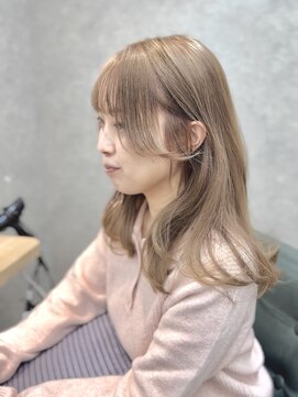 黒髪/クラゲヘアー/オリーブグレー/小顔/ココアベージュ［稲毛］