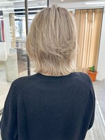 ロンドシエル 横浜(Lond ciel)&nbsp;オリーブグレー/レイヤーカット/黒髪/マロンベージュ/横浜